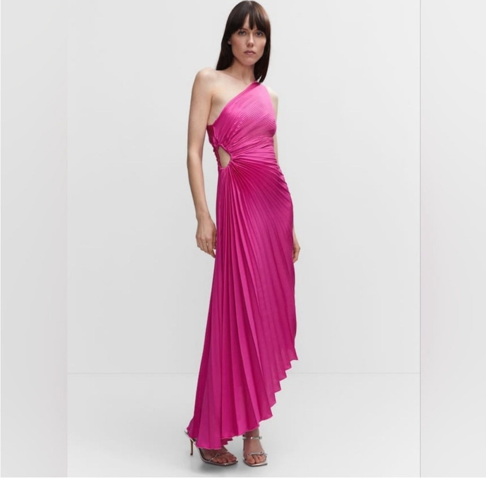 MANGO pleated dress
